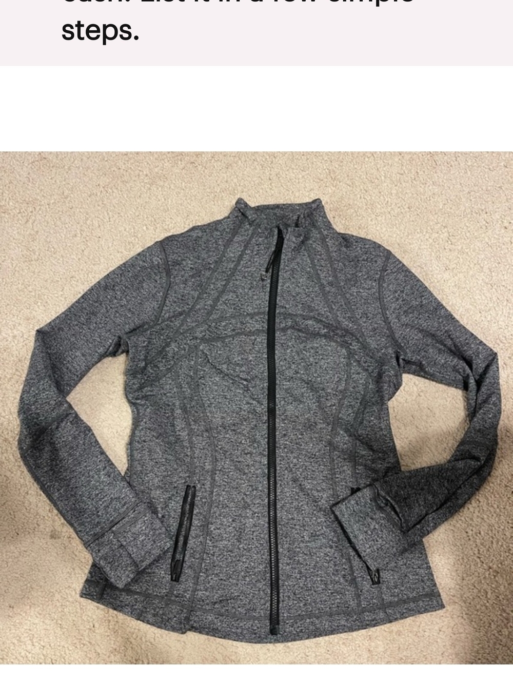 lululemon athletica Heather Gray Define Jacket